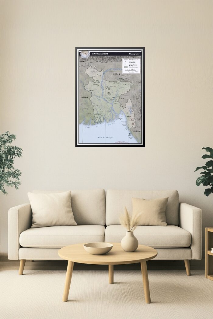 Bangladesh Physiography Poster – Rivers, Parks & Terrain picture