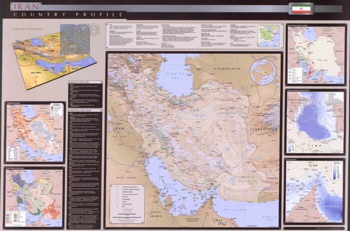 Iran Country Profile Wall Poster – Political, Demographic & Energy Overview picture