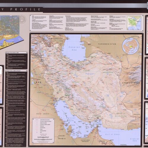 Iran Country Profile Wall Poster – Political, Demographic & Energy Overview picture