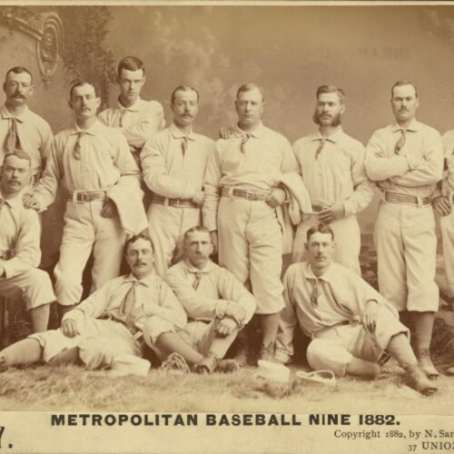 Metropolitan Baseball Nine 1882 – Vintage Team Portrait by Sarony picture