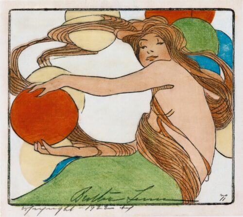 Bertha Lum – 'Balls' Art Nouveau Print (1922) picture