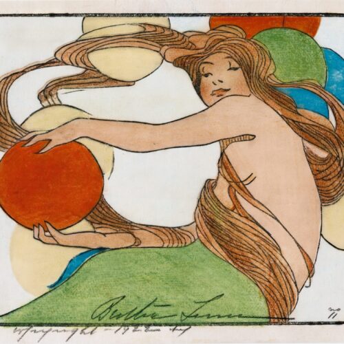Bertha Lum – 'Balls' Art Nouveau Print (1922) picture