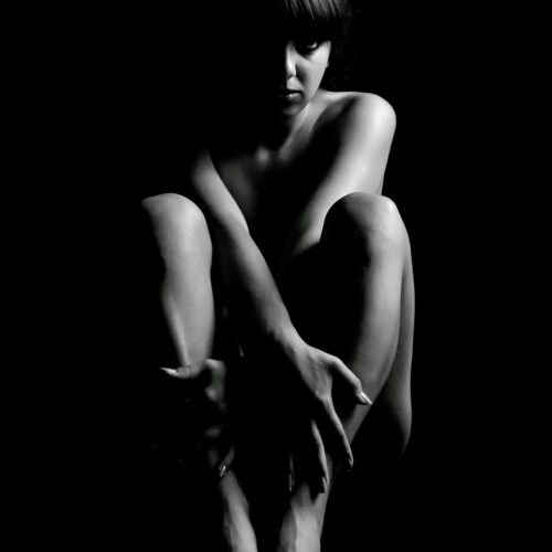 Monochrome Nude Female Silhouette – Artistic Photography picture