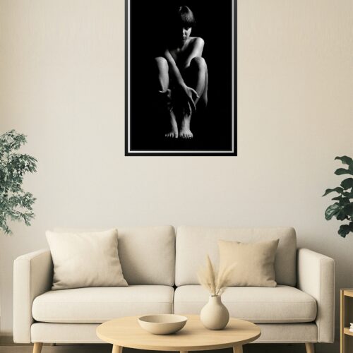 Monochrome Nude Female Silhouette – Artistic Photography picture