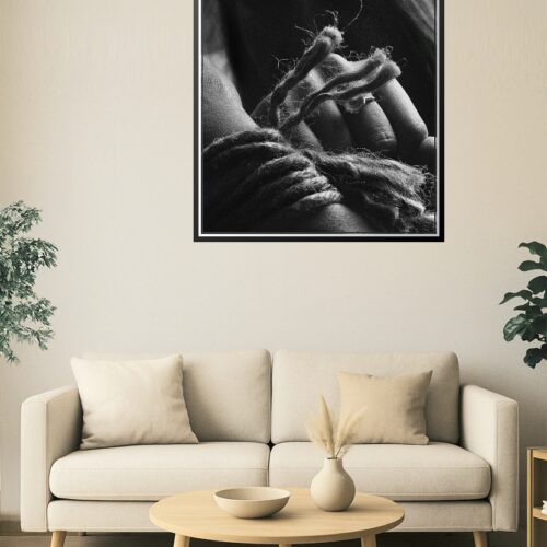 Bound in Texture – Black & White Close-Up picture