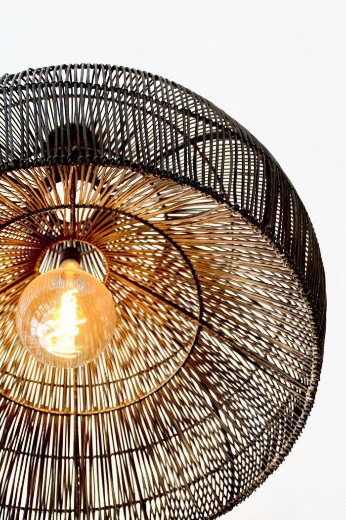 Radiant Weave – Modern Rattan Pendant Light picture
