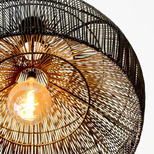 Radiant Weave – Modern Rattan Pendant Light picture