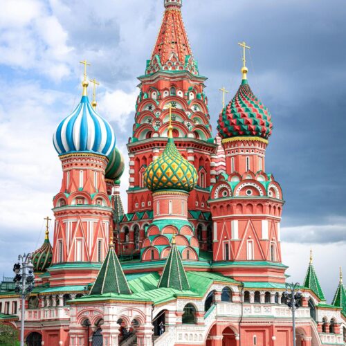 St. Basil's Cathedral in Daylight – Vibrant Moscow Wall Art picture