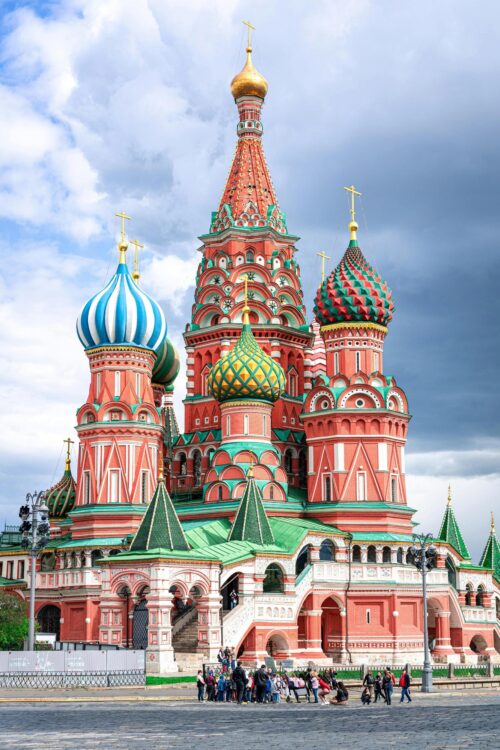 St. Basil's Cathedral in Daylight – Vibrant Moscow Wall Art picture