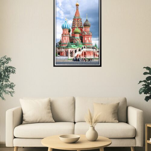St. Basil's Cathedral in Daylight – Vibrant Moscow Wall Art picture