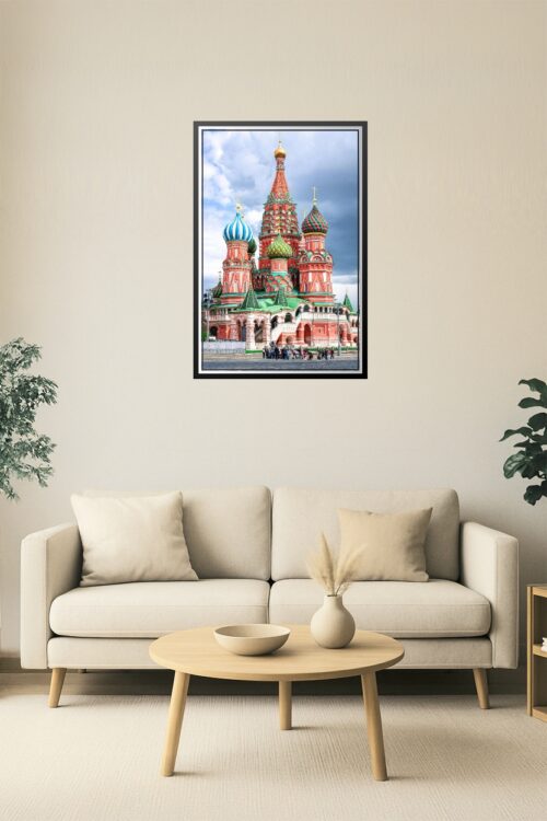 St. Basil's Cathedral in Daylight – Vibrant Moscow Wall Art picture