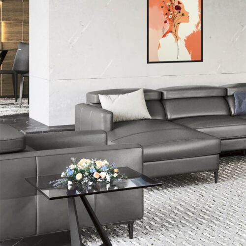 Floral Silhouette Art Poster – Abstract Woman with Wildflowers, Modern Minimalist Wall Decor picture