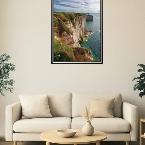 Majestic Cliffs of Étretat – Scenic Coastal Landscape Wall Art picture