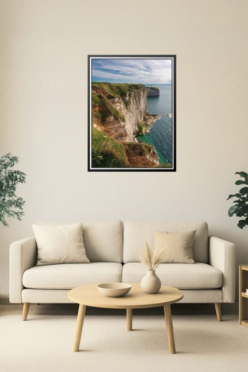 Majestic Cliffs of Étretat – Scenic Coastal Landscape Wall Art picture
