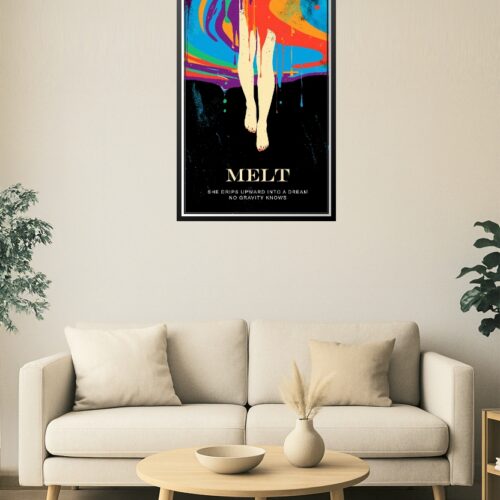 MELT – Surreal Psychedelic Poster with Dreamy Poem picture