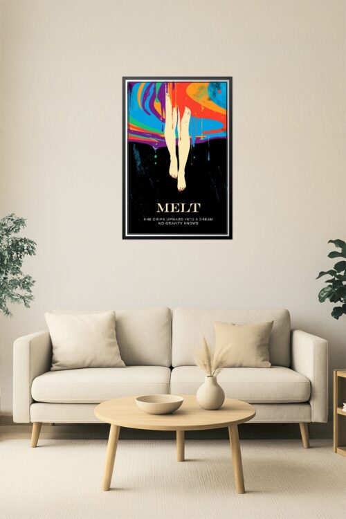 MELT – Surreal Psychedelic Poster with Dreamy Poem picture