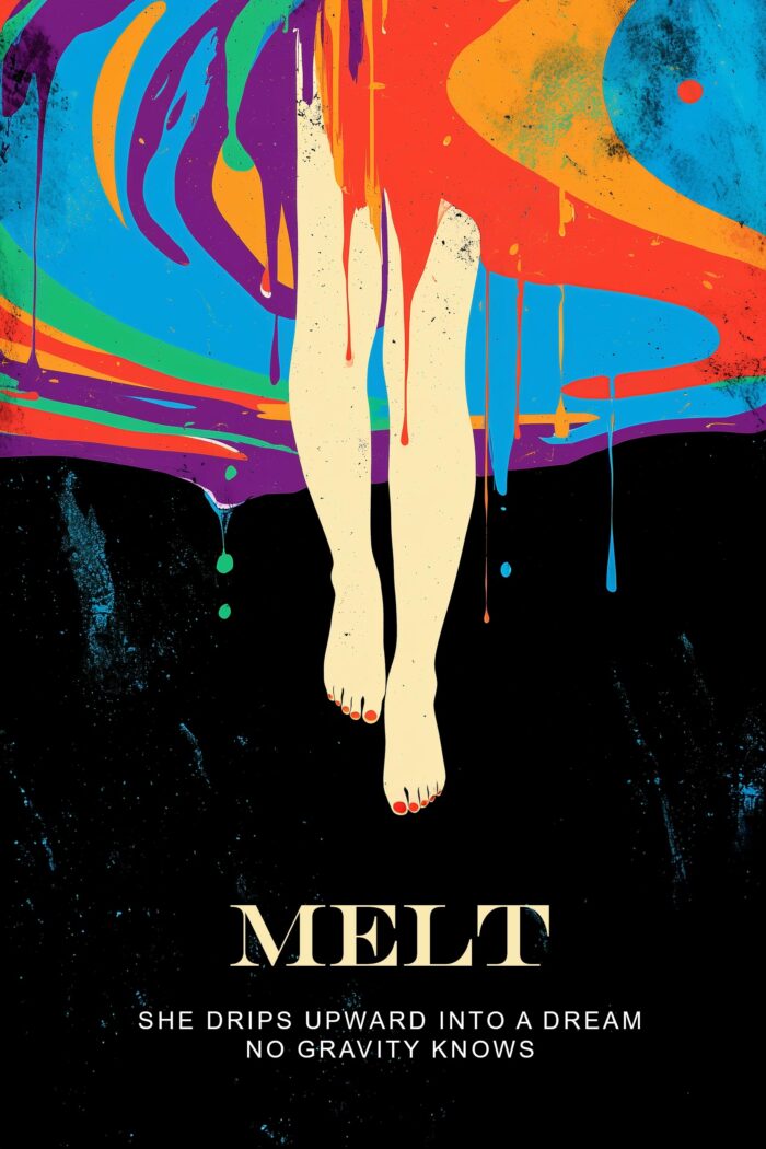 MELT – Surreal Psychedelic Poster with Dreamy Poem picture