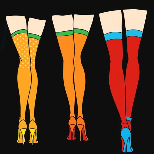 Color Pop Legs – Retro Pop Art Fashion Poster picture