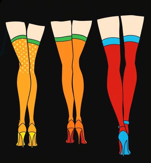 Color Pop Legs – Retro Pop Art Fashion Poster picture