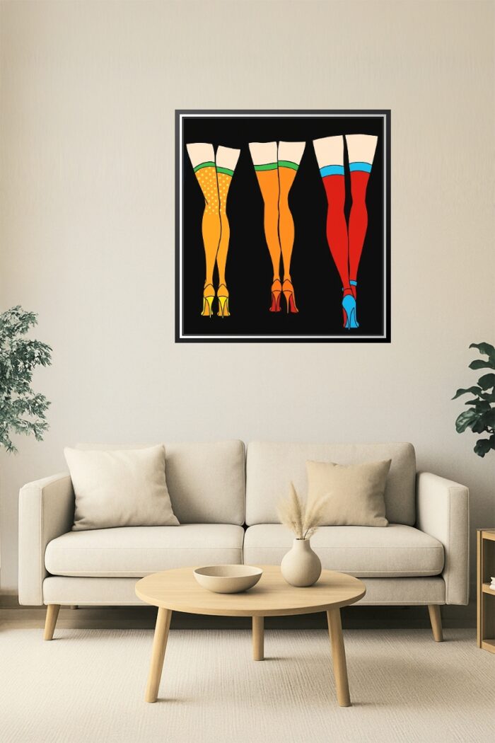 Color Pop Legs – Retro Pop Art Fashion Poster picture