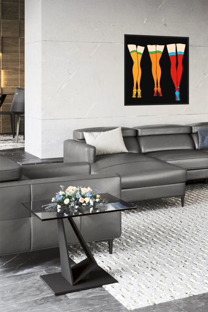 Color Pop Legs – Retro Pop Art Fashion Poster picture
