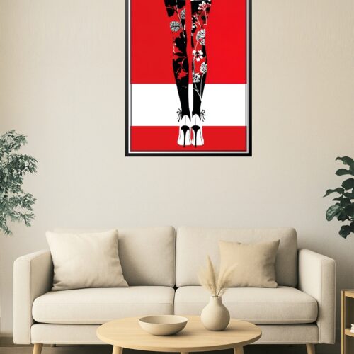 Floral Noir – Legs, High Heel Fashion Art Poster picture