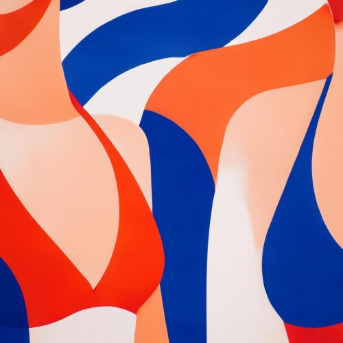 Retro Swimsuit Duo Pop Art Poster picture