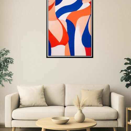 Retro Swimsuit Duo Pop Art Poster picture