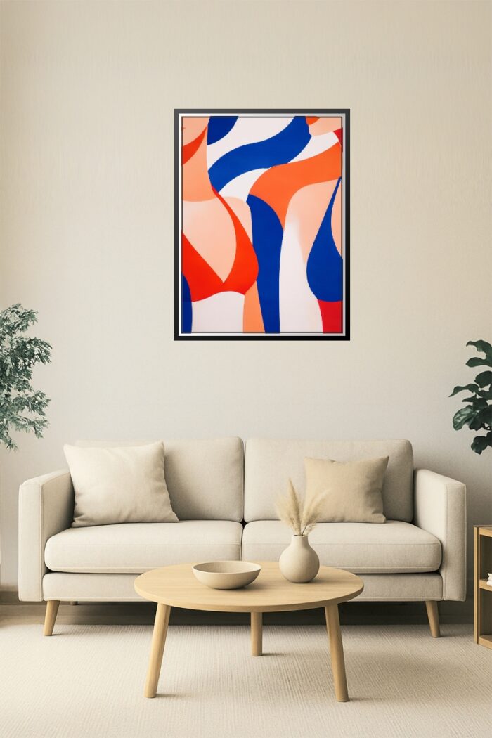 Retro Swimsuit Duo Pop Art Poster picture