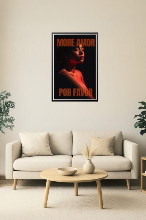 More Amor Por Favor – Minimalist Romantic Portrait Poster picture