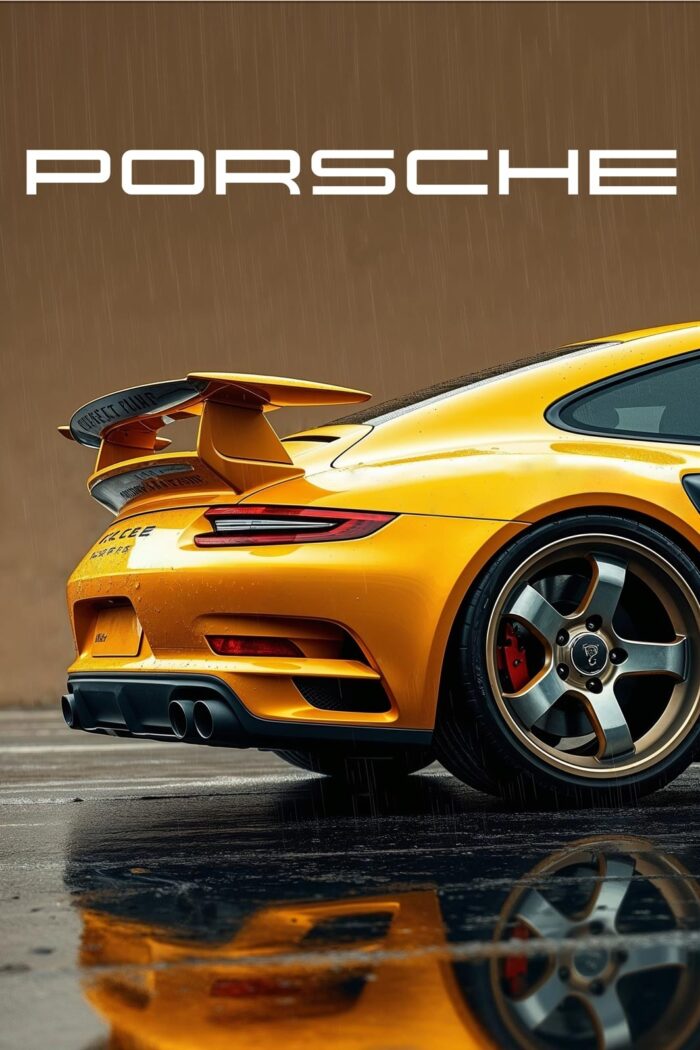 Golden Beast – Porsche 911 GT3 RS Concept Poster picture