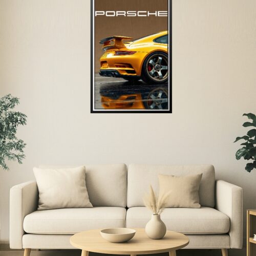 Golden Beast – Porsche 911 GT3 RS Concept Poster picture