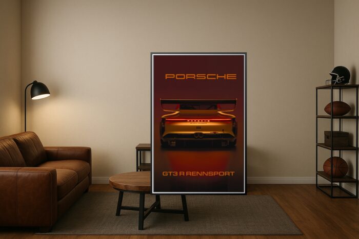 Porsche 911 GT3 R Rennsport – Rear View Racing Poster picture