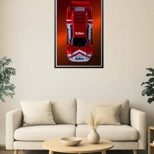 Marlboro Livery Racing Supercar Poster picture