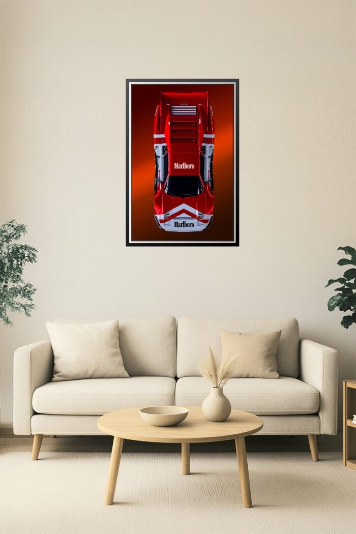 Marlboro Livery Racing Supercar Poster picture