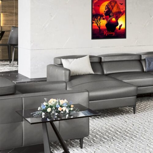 Africa Rising – Cultural Heritage and Sunrise Poster picture