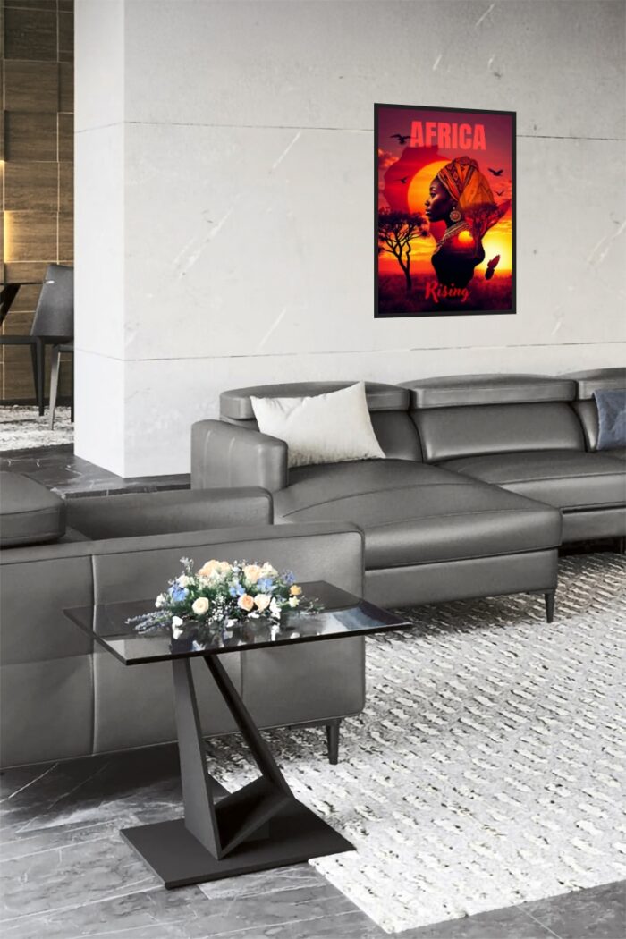 Africa Rising – Cultural Heritage and Sunrise Poster picture