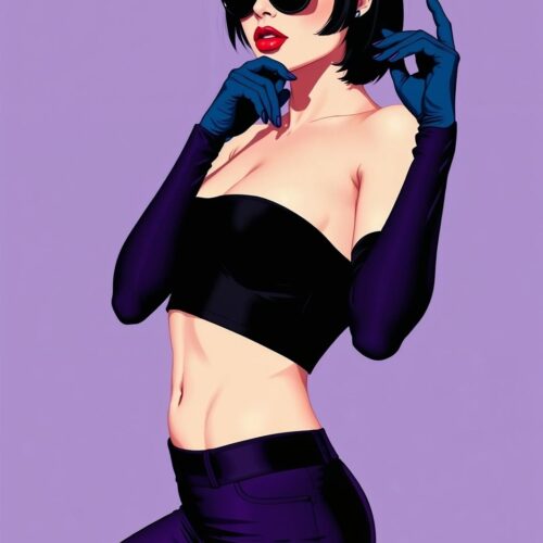Retro Femme Fatale Pop Art Poster – Bold & Stylish Wall Decor picture