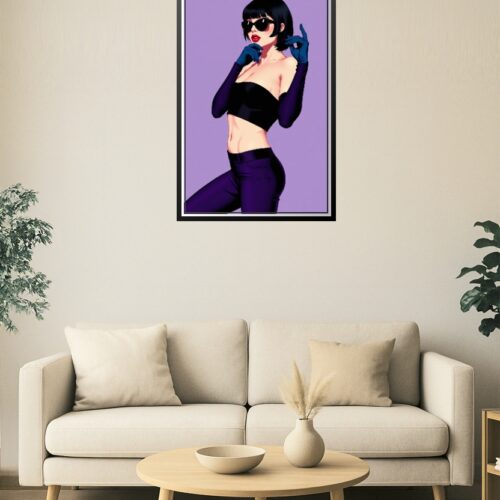 Retro Femme Fatale Pop Art Poster – Bold & Stylish Wall Decor picture
