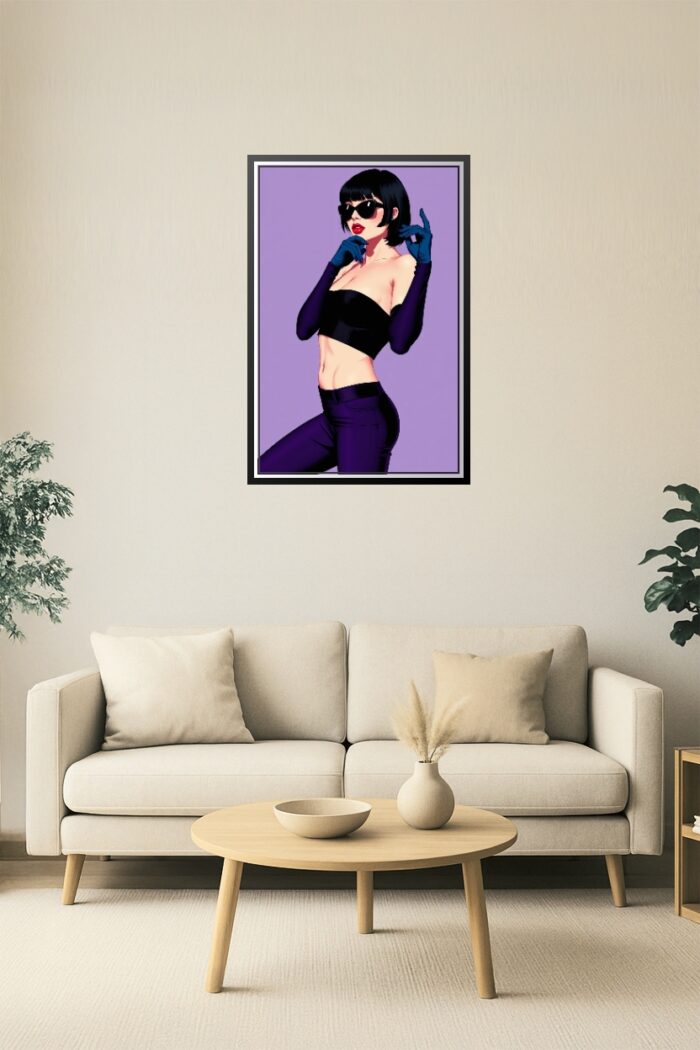 Retro Femme Fatale Pop Art Poster – Bold & Stylish Wall Decor picture