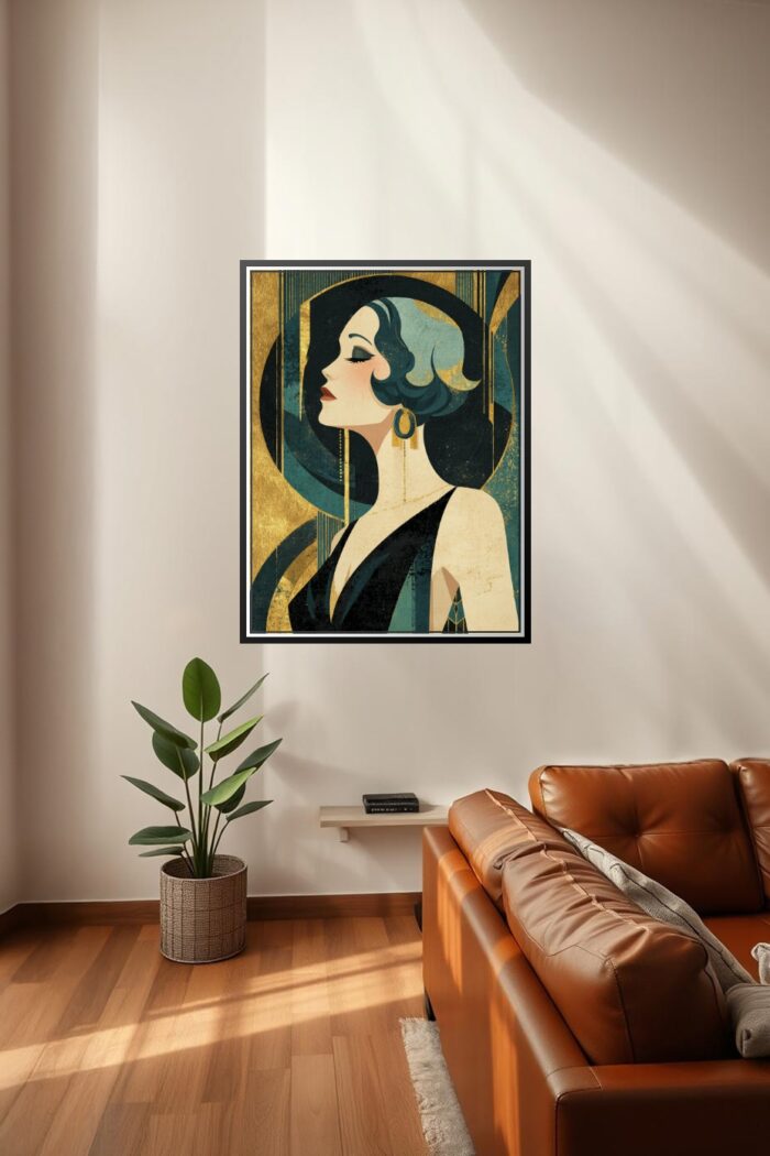 Art Deco Lady Poster – Vintage Glamour Wall Art picture