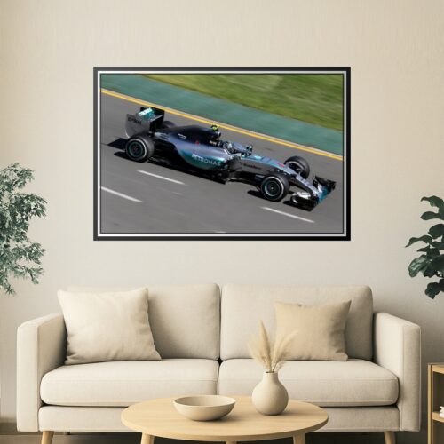 Mercedes AMG Petronas Formula 1 Car Poster – Racing Speed Wall Art picture