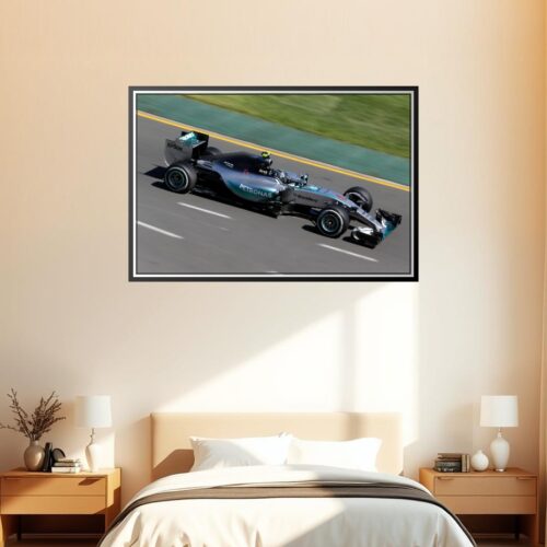 Mercedes AMG Petronas Formula 1 Car Poster – Racing Speed Wall Art picture