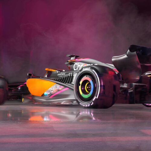 Formula 1 Car Poster – Neon Racing Wall Art picture