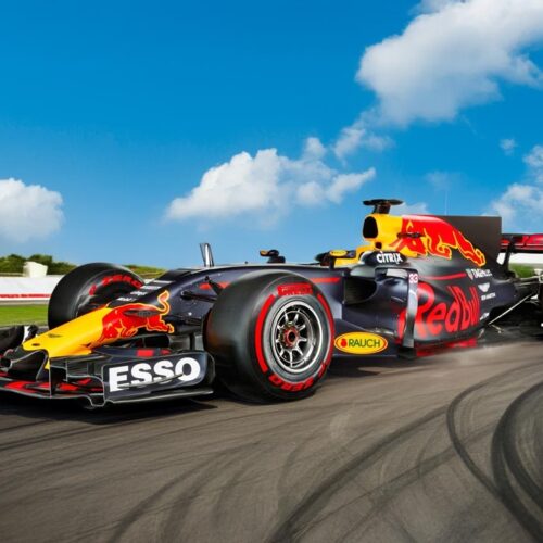 Racing Formula 1 Car Poster – Dynamic Track Wall Art picture