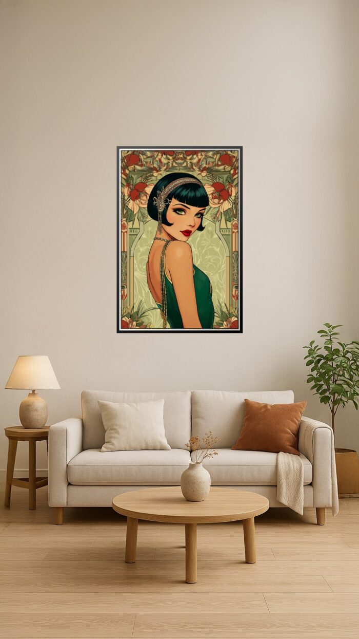 Art Deco Lady Poster – Vintage Glamour Wall Art picture