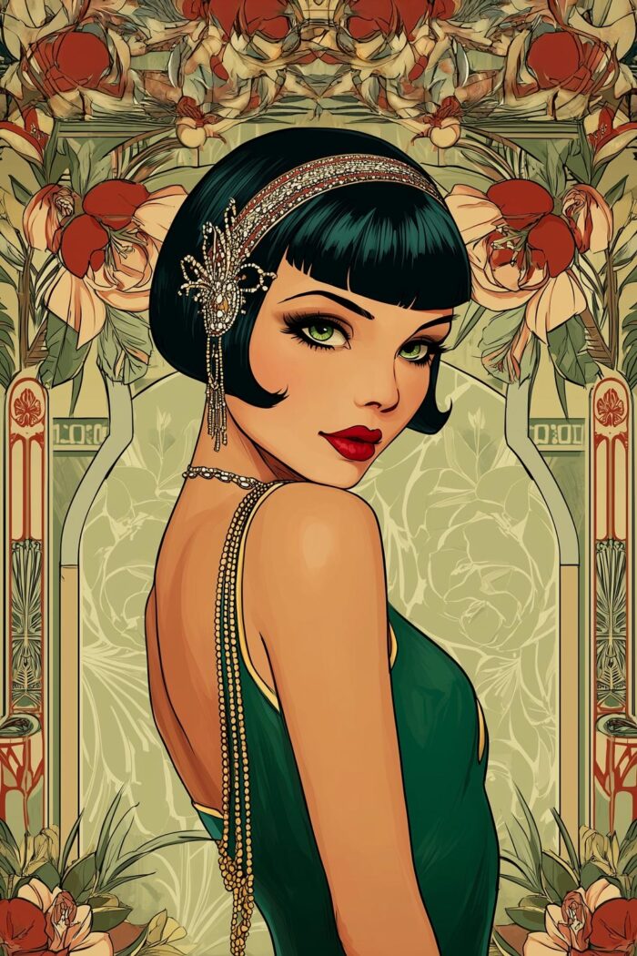 Art Deco Lady Poster – Vintage Glamour Wall Art picture
