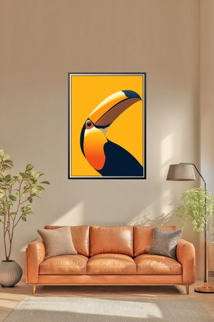 Minimalist Toucan Poster – Bold Modern Wildlife Art picture