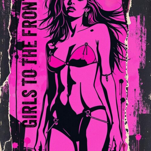 Punk Rock Poster – Girls to the Front Riot Grrrl Pop Art Style picture