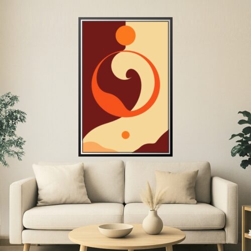 Abstract Geometric Symbol Poster – Modern Minimalist Art picture